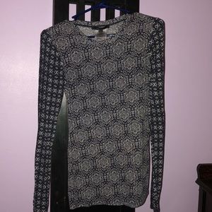 BCBG sheer long sleeve shirt